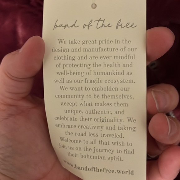 BAND OF THE FREE VAL FAUX FUR CHEVRON JACKET MEDIUM - Picture 15 of 16